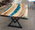 Custom Order Epoxy Resin Table - Epoxy Resin Dining Table | Tables by LuxuryEpoxyFurniture. Item composed of wood and synthetic