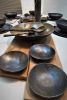 Ceramic Dish Set For 8, Black and Brown Dinnerware Set | Plate in Dinnerware by YomYomceramic. Item made of ceramic