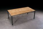 Straight Edge Oak Dining Table | Tables by Urban Lumber Co.. Item composed of oak wood