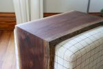 Live Edge Walnut Ottoman Foot Stool Table | End Table in Tables by Hazel Oak Farms. Item made of walnut