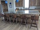 Solid Wood Swivel Bar Stool, Mid-Century Modern Counter Stool, USA made | Chairs by Marco Bogazzi