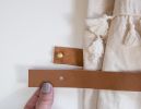 Leather Curtain Tieback [Flat End] | Strap in Storage by Keyaiira | leather + fiber | Artist Studio in Santa Rosa. Item made of leather