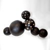Boule #4 | Sculptures by Nadine Hajjar Studio. Item made of wood with brass works with minimalism & contemporary style
