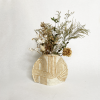 Vase Sleeve Merino Wool Felt 'Rake' Bamboo Small | Vases & Vessels by Lorraine Tuson