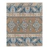 Vintage Wool Blue Turkish Rug - Designer Carpet 3'11" X 6'4" | Runner Rug in Rugs by Vintage Pillows Store. Item composed of cotton