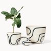 Outline Planters | Vases & Vessels by Franca NYC. Item made of ceramic compatible with boho and minimalism style