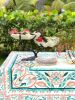 Aqua Tablecloth | Linens & Bedding by OSLÉ HOME DECOR. Item made of fabric