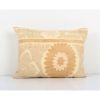 Uzbek Faded Beige Suzani Cushion Cover, Suzani Pillow Case M | Pillows by Vintage Pillows Store
