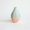 Basalt in Strawberry Pistachio | Vase in Vases & Vessels by by Alejandra Design. Item made of ceramic