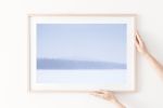 Minimalist winter landscape, "Frozen Lake" photography print | Photography by PappasBland. Item composed of paper in minimalism or contemporary style