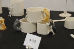 Ginger Cat Handle Mug – Handcrafted Ceramic | Drinkware by 4AM Product Design. Item made of ceramic