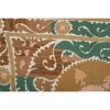 Hand Embroidered Suzani Quilt - Muted Color Green Uzbek Tabl | Tablecloth in Linens & Bedding by Vintage Pillows Store