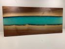 Walnut River Epoxy Board | Serving Board in Serveware by Good Wood Brothers. Item made of walnut with synthetic