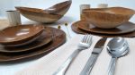 Brown Ceramic Dinnerware Set, Wabi Sabi Plates Set | Dinnerware by YomYomceramic. Item composed of ceramic