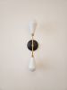 Modern Wall Sconce - Mid Century Wall Light - Black | Sconces by Retro Steam Works. Item composed of brass compatible with industrial style
