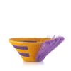 plume medium basket marigold | Serveware by Charlie Sprout. Item composed of fabric