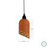 Serra Terracotta Pendant Lamp | Pendants by Lit Lamps - Sustainable Mindful Lighting. Item in asian or traditional style