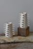 Spikes White Decorative Vase VI | Vases & Vessels by OWO Ceramics. Item made of ceramic
