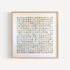 Four Hundred World Map Dots Collage With Gold Leaf | Paintings by Amelia Coward