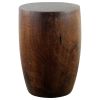 Haussmann® Mango Wood Merlot End table 15 in D x 20 in | Tables by Haussmann®