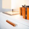 Leather Handle Pulls CAPRI | Hardware by minimaro - luxury furniture handles. Item made of copper with leather