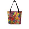 Art Tote Bag - In The Wine Glass - Geometric Abstract | Work by Eman's Gallery