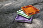 colorblock trays | Decorative Tray in Decorative Objects by Charlie Sprout. Item made of fabric with fiber