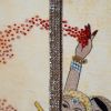 Holi Hindola, Shri Krishna & Radha Rani Playing Holi in Bars | Embroidery in Wall Hangings by MagicSimSim