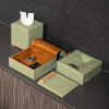 Vintage Moss Green with Gold Room Set | Decorative Objects by Rikan