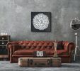 Black and white wall art, abstract wall sculpture | Wall Hangings by Natasha Kanevski. Item made of canvas works with minimalism & contemporary style