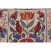 Handmade Bird Pictorial Silk Suzani Table Runner, Tribal Suz | Tablecloth in Linens & Bedding by Vintage Pillows Store