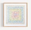 Six Hundred and Seventy Six Rainbow Map Dots Concentric Squares | Collage in Paintings by Amelia Coward