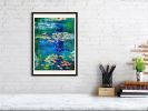 Water Lily Pond | Prints by Checa Art. Item composed of paper