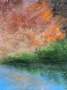 Spectacular Ending | Mixed Media in Paintings by Susan Wallis. Item compatible with contemporary and modern style