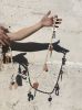Ceramic Chime Garland | Ornament in Decorative Objects by Modern Macramé by Emily Katz. Item composed of ceramic