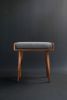 Stool / Seat in Solid Walnut Board | Chairs by Manuel Barrera Habitables. Item composed of walnut and fabric