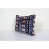 Ikat Velvet Pillow Cover, Light Blue Silk Velvet Lumbar | Sham in Linens & Bedding by Vintage Pillows Store. Item composed of cotton & fiber