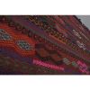 Vintage Brown Tribal Turkish Jajim Kilim Runner Rug | Area Rug in Rugs by Vintage Pillows Store. Item composed of cotton & fiber