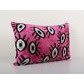Silk Ikat Eye Pink Pillow Cover | Sham in Linens & Bedding by Vintage Pillows Store. Item composed of cotton