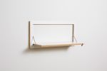 Folding Wall Shelf | Fläpps Shelf 80x40-1 | Wide Bookshelf, Plant Shelf, Birch Plywood, White | Shelving in Storage by AMBIVALENZ