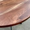 Round Salvaged Walnut Table | Dining Table in Tables by iReclaimed Furniture Co