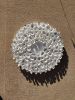 Wall sculpture on a 14" round canvas, wreath art, organic | Wall Hangings by Natasha Kanevski. Item composed of wood & canvas compatible with minimalism and contemporary style