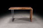 Walnut Waterfall Desk | Tables by Urban Lumber Co.. Item composed of walnut