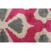 Handloom Pink Ikat Velvet Pillow - Set of Two Square Floral | Sham in Linens & Bedding by Vintage Pillows Store. Item made of cotton & fiber