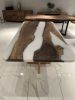 White Epoxy Table - White Resin Table - Custom Dining Table | Tables by Tinella Collection. Item composed of wood and metal in contemporary or art deco style