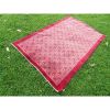 Vintage Turkish Soft Wool Floral Tulu Rug 3'10" X 5'11" | Area Rug in Rugs by Vintage Pillows Store. Item made of cotton & fiber