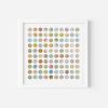 One Hundred Map Dots Collage | Paintings by Amelia Coward