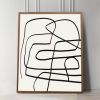 Large Abstract Line Art Print, Mid Century Modern Abstract | Prints by Capricorn Press. Item made of paper works with minimalism & mid century modern style