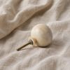 Bone Cabinet Knob, Round Ivory Dresser Drawer Pull, Handmade Boho Kitchen Cupboard Hardware | Hardware by IKKAZA