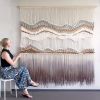 XL Wall Hanging - PATRICIA fiber art | Macrame Wall Hanging in Wall Hangings by Rianne Aarts. Item made of cotton & fiber
